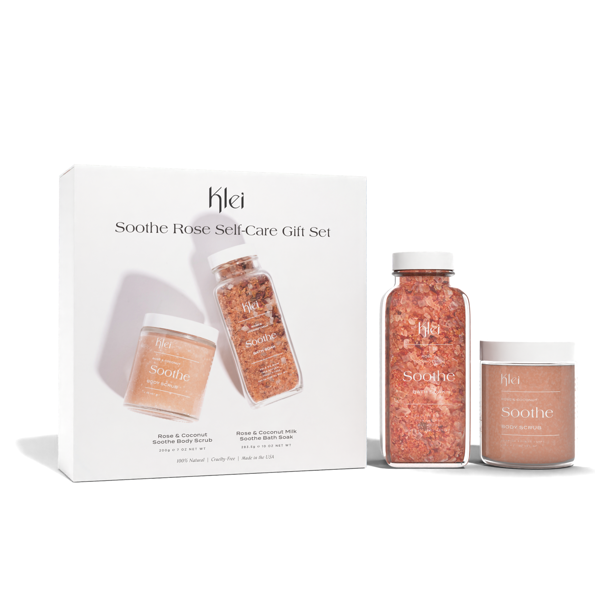 Soothe Rose Soak & Scrub Self-Care Gift Set